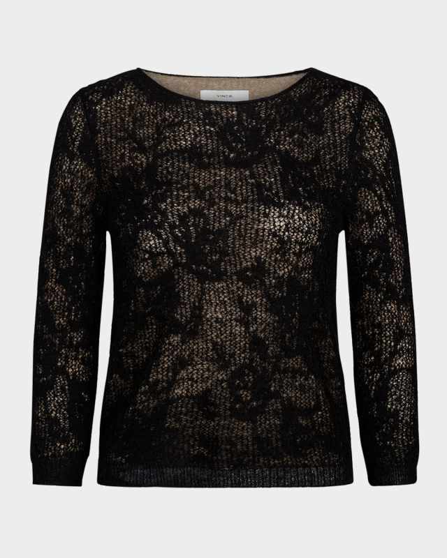 Lace Stitch Layered Sweat